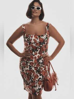 Maeve Sleeveless Square-Neck Knee-Length Dress